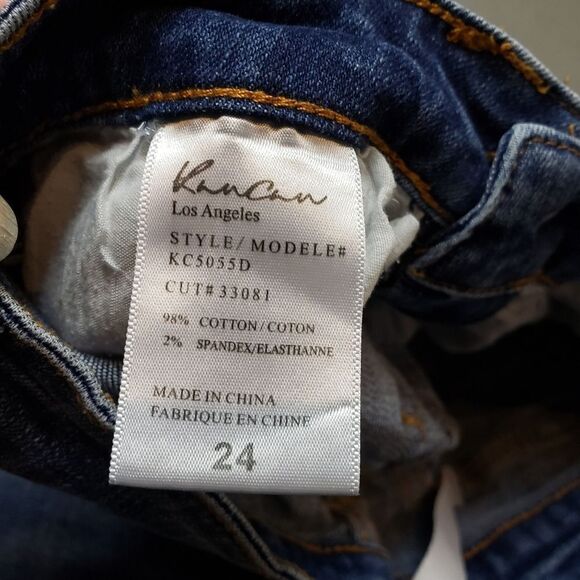 KANCAN Dark Wash Distressed Destroyed Skinny Jeans - Picture 7 of 16